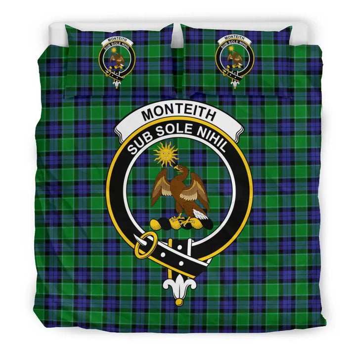 Scottish Monteith Clan Crest Tartan Bedding Set Tartan Plaid 3