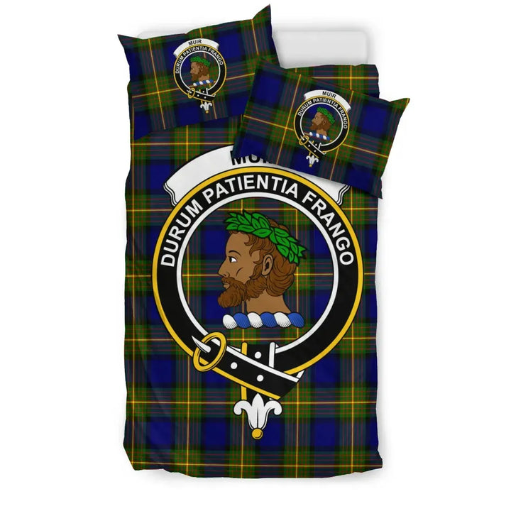 Scottish Muir Clan Crest Tartan Bedding Set Tartan Plaid 1