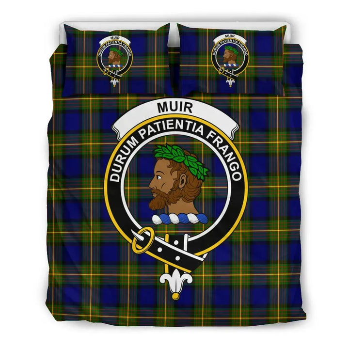 Scottish Muir Clan Crest Tartan Bedding Set Tartan Plaid 2