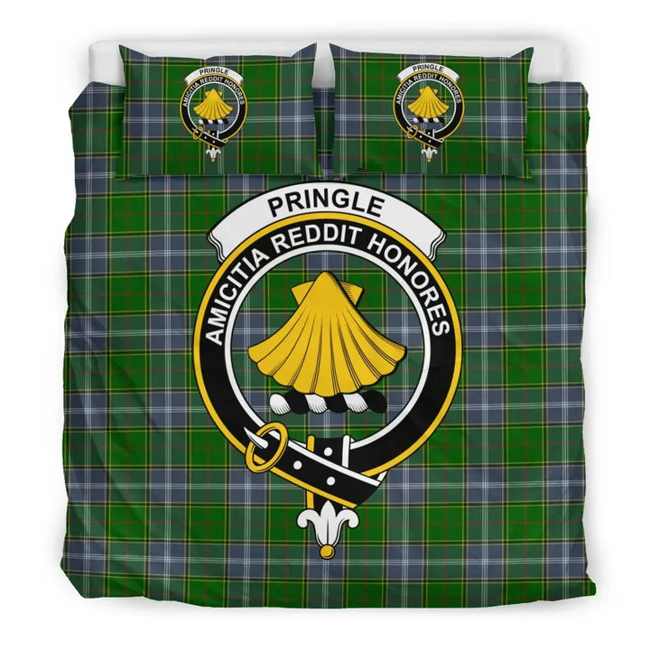 Scottish Pringle Clan Crest Tartan Bedding Set Tartan Plaid 3