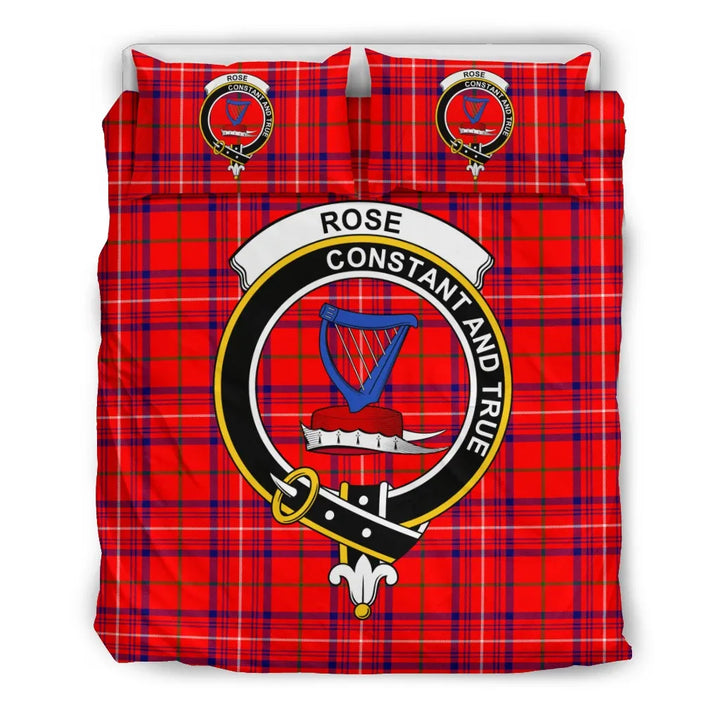 Scottish Rose Clan Crest Tartan Bedding Set Tartan Plaid 2