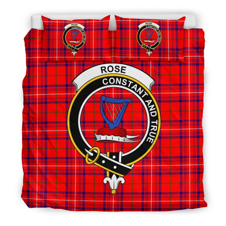 Scottish Rose Clan Crest Tartan Bedding Set Tartan Plaid 3