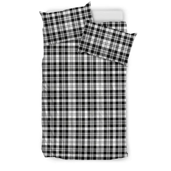 Scottish Scott Black & White Modern Clan Tartan Bedding Set Tartan Plaid 1