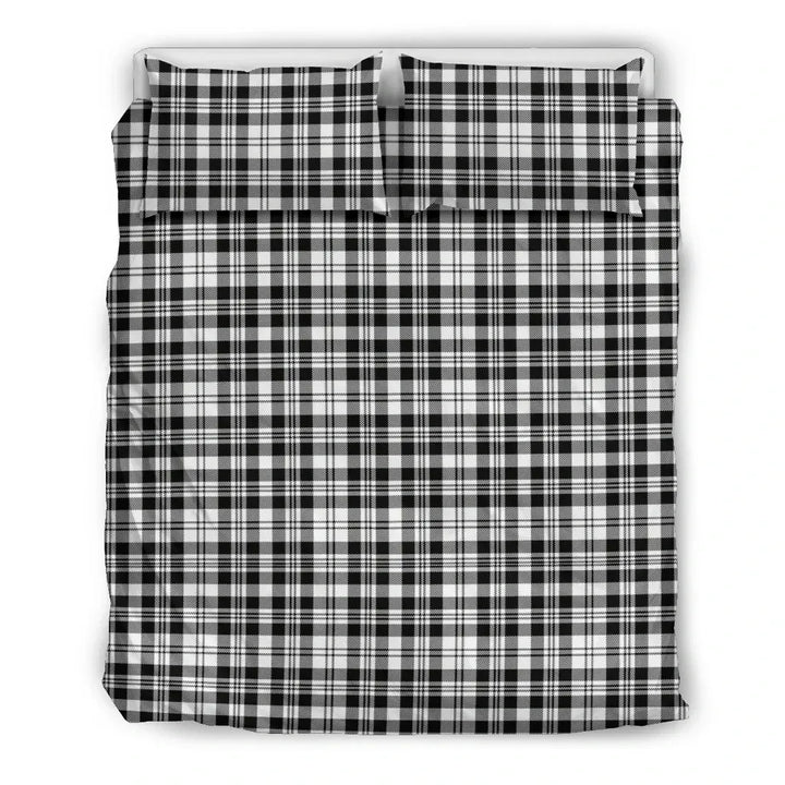 Scottish Scott Black & White Modern Clan Tartan Bedding Set Tartan Plaid 2