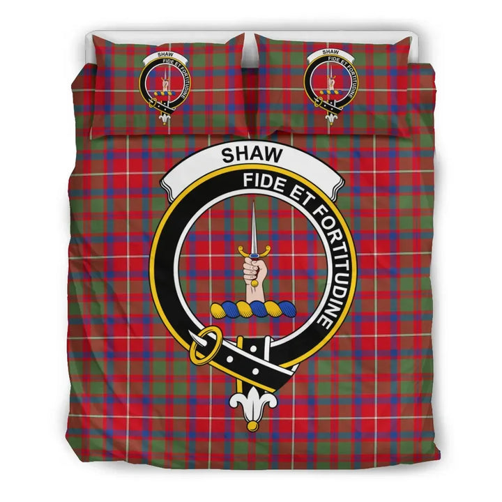 Scottish Shaw (of Tordarroch) Clan Crest Tartan Bedding Set Tartan Plaid 2