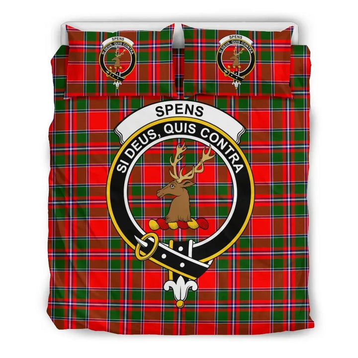 Scottish Spens (or Spence) Clan Crest Tartan Bedding Set Tartan Plaid 2