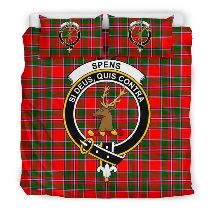 Scottish Spens (or Spence) Clan Crest Tartan Bedding Set Tartan Plaid 3