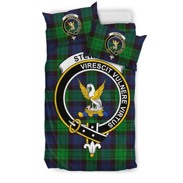 Scottish Stewart (High Stewards) Clan Crest Tartan Bedding Set Tartan Plaid 1