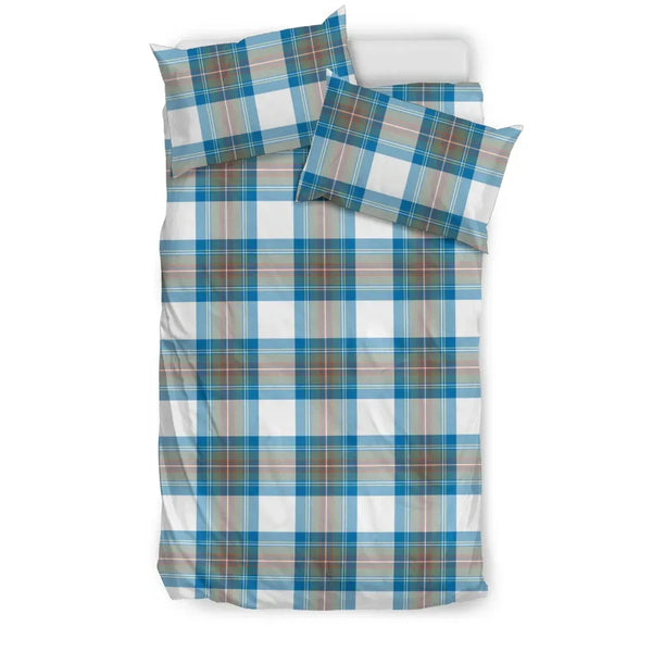 Scottish Stewart Muted Blue Clan Tartan Bedding Set Tartan Plaid 1