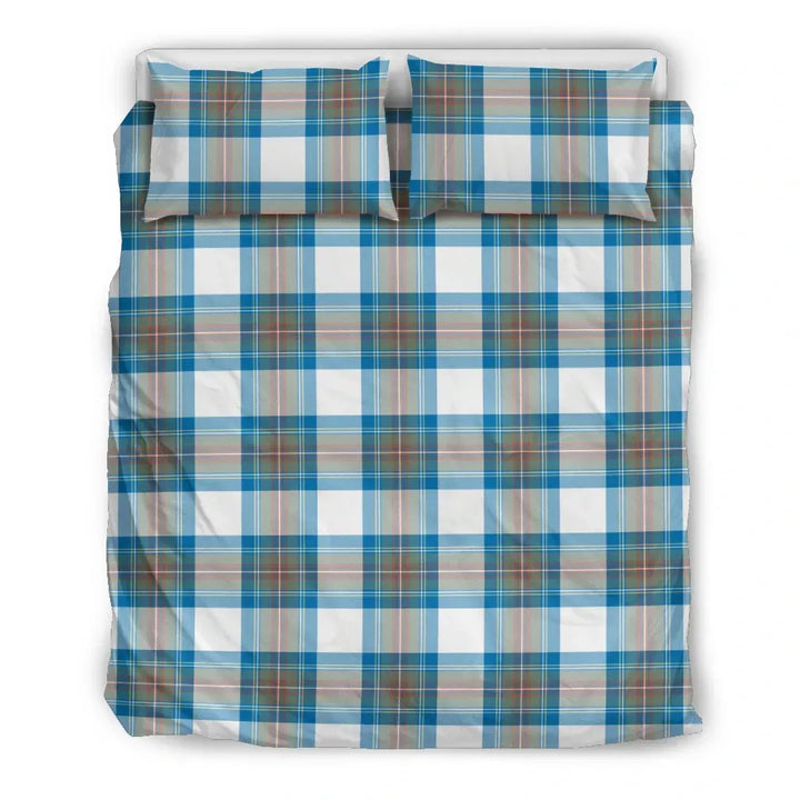 Scottish Stewart Muted Blue Clan Tartan Bedding Set Tartan Plaid 2