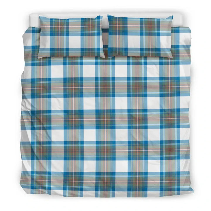 Scottish Stewart Muted Blue Clan Tartan Bedding Set Tartan Plaid 3
