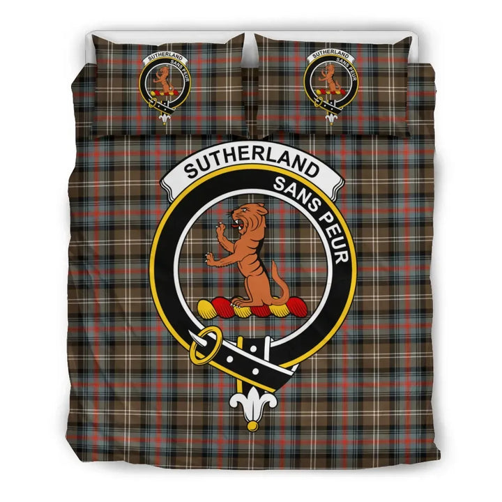 Scottish Sutherland II Clan Crest Tartan Bedding Set Tartan Plaid 2