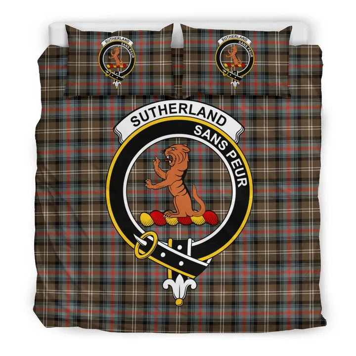 Scottish Sutherland II Clan Crest Tartan Bedding Set Tartan Plaid 3