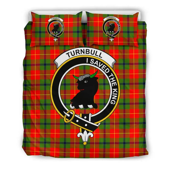 Scottish Turnbull Clan Crest Tartan Bedding Set Tartan Plaid 2