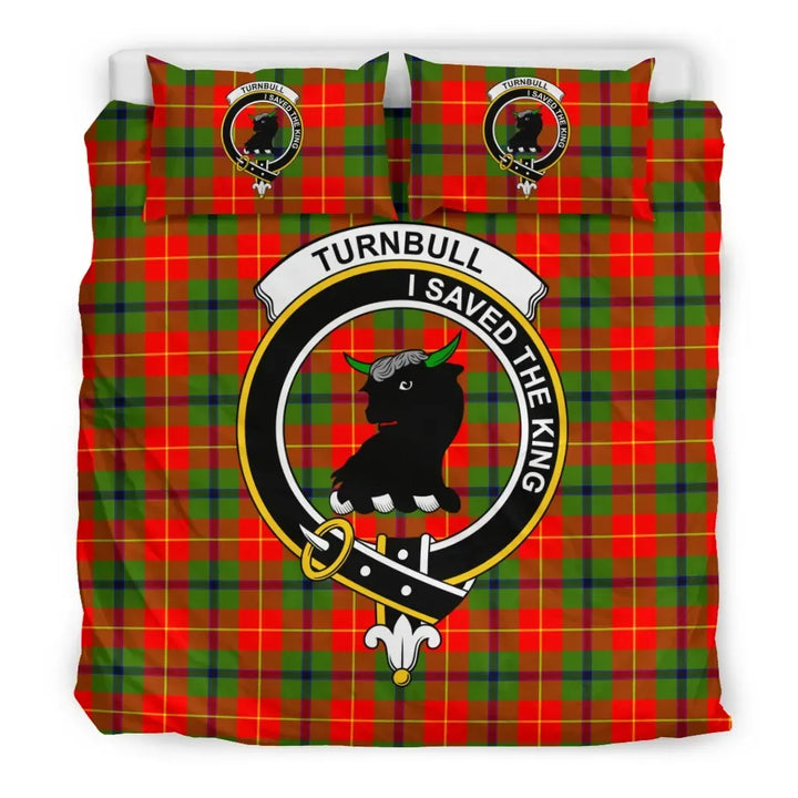 Scottish Turnbull Clan Crest Tartan Bedding Set Tartan Plaid 3