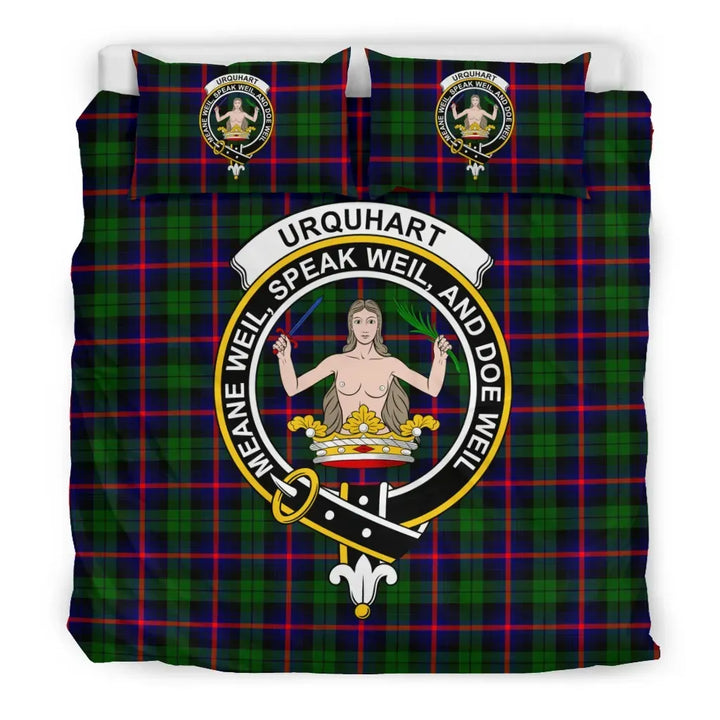 Scottish Urquhart Clan Crest Tartan Bedding Set Tartan Plaid 3