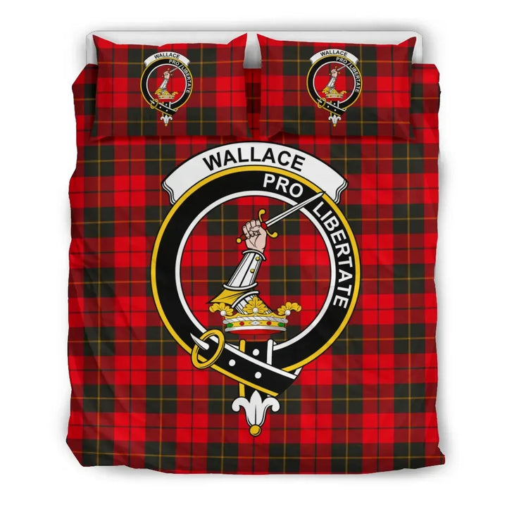 Scottish Wallace Clan Crest Tartan Bedding Set Tartan Plaid 2