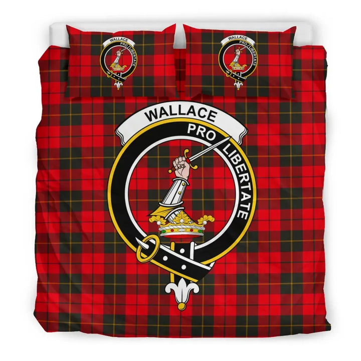 Scottish Wallace Clan Crest Tartan Bedding Set Tartan Plaid 3