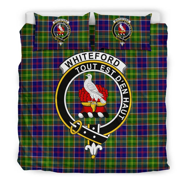 Scottish Whiteford Clan Crest Tartan Bedding Set Tartan Plaid 3