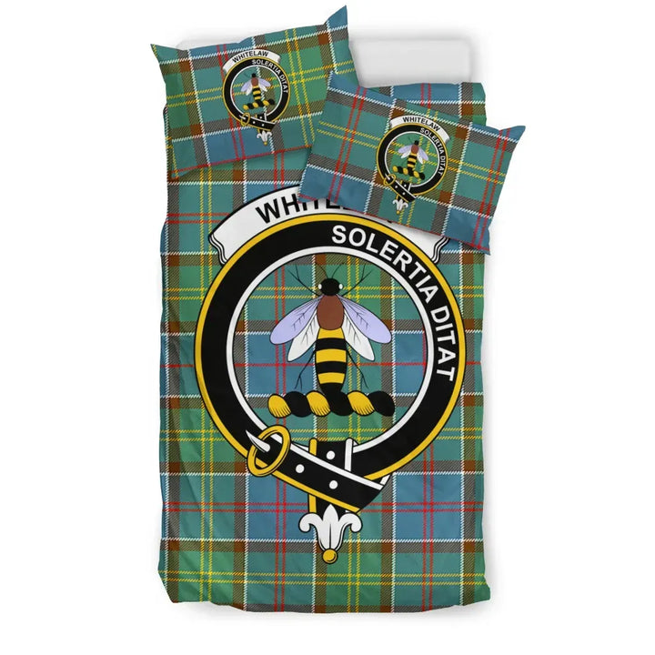 Scottish Whitelaw Clan Crest Tartan Bedding Set Tartan Plaid 1