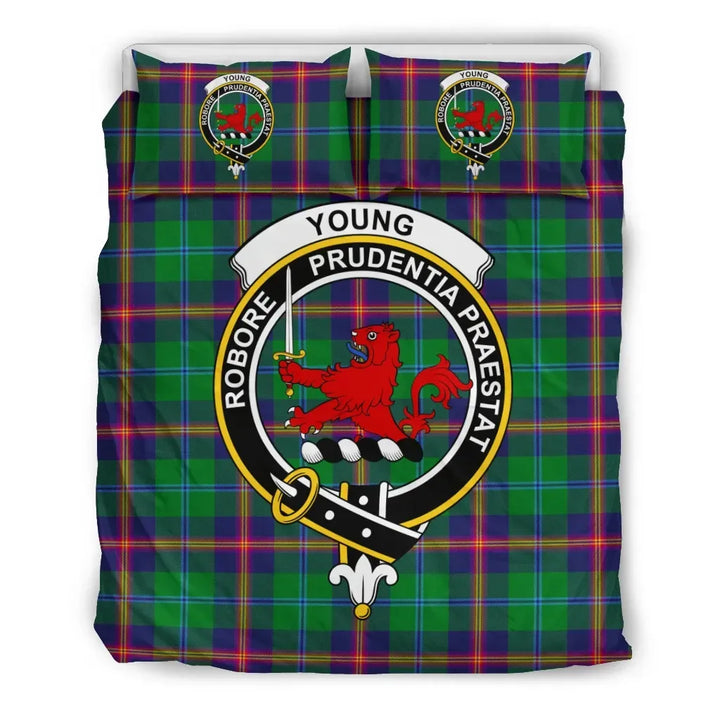 Scottish Young Clan Crest Tartan Bedding Set Tartan Plaid 2