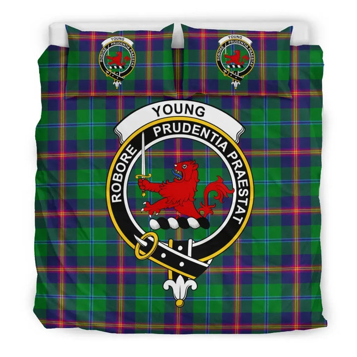 Scottish Young Clan Crest Tartan Bedding Set Tartan Plaid 3